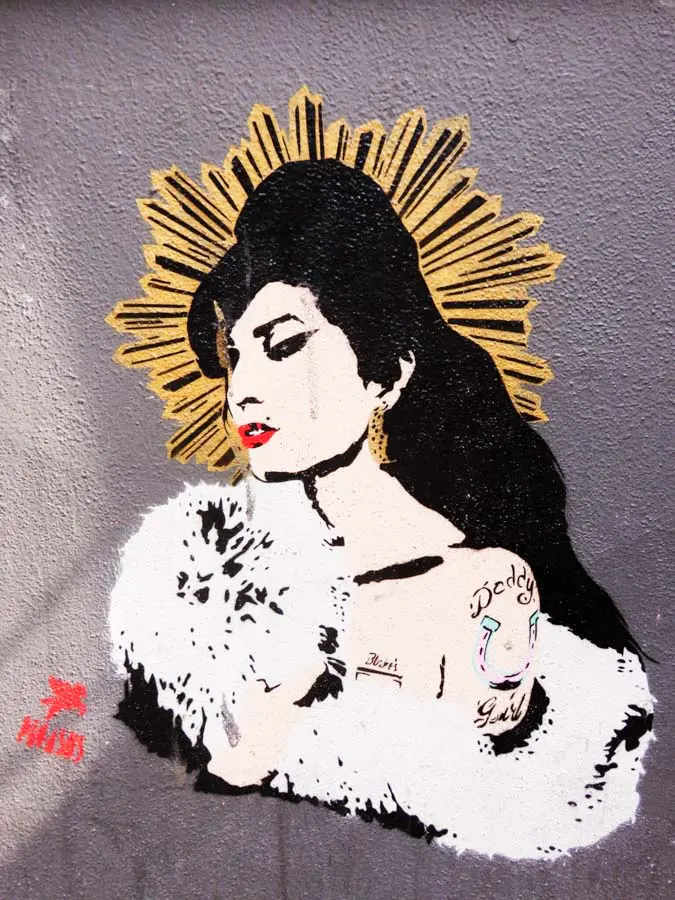 Amy winehouse street art camden