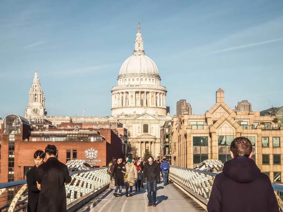 St Pauls from the Millennium Bridge