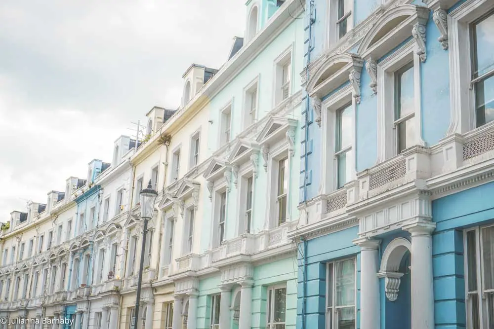 Colourful houses notting hill