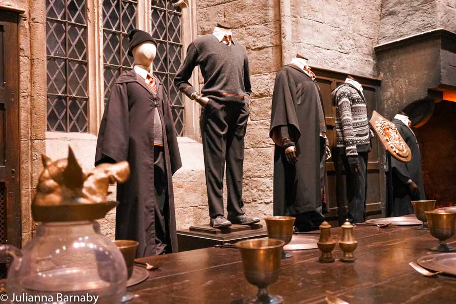 Peeking at the Uniforms in the Great Hall