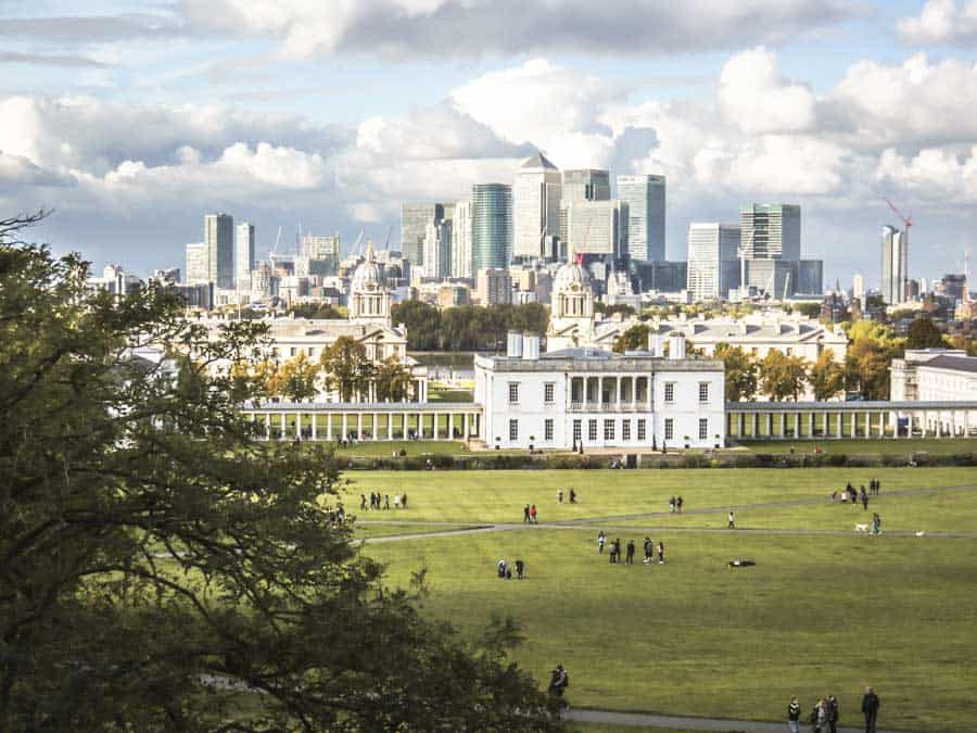 Greenwich views from Greenwich Park