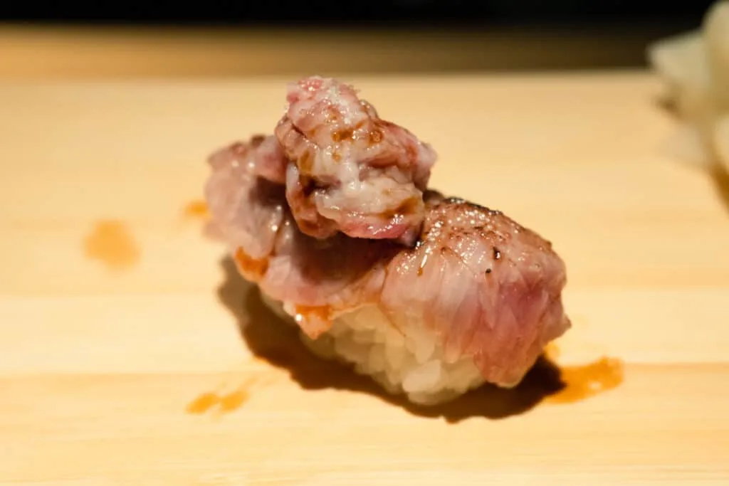 Wagyu sushi