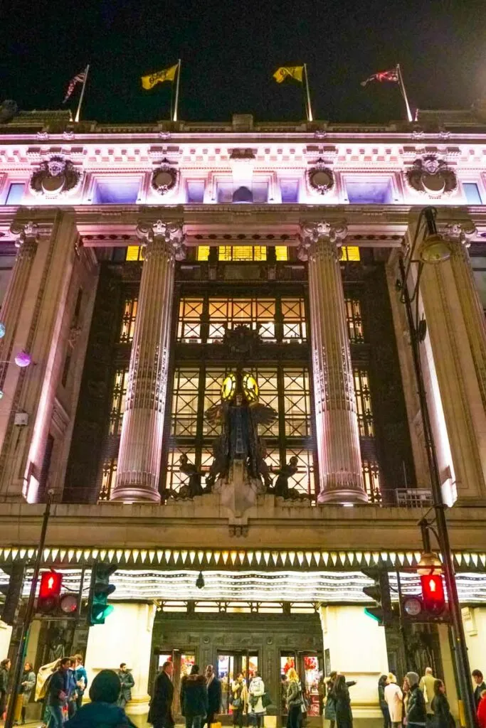 Selfridges at Christmas