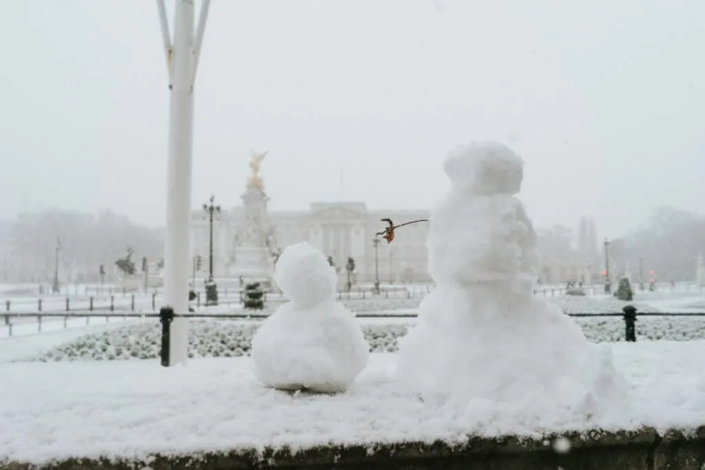 Snowman in London