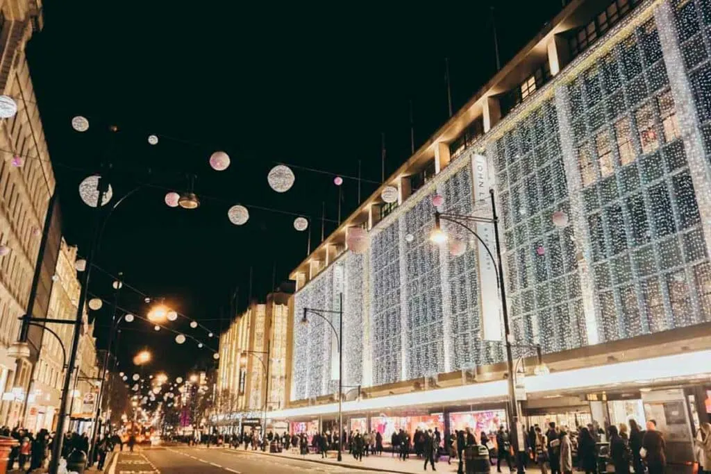 Oxford St. Lights On