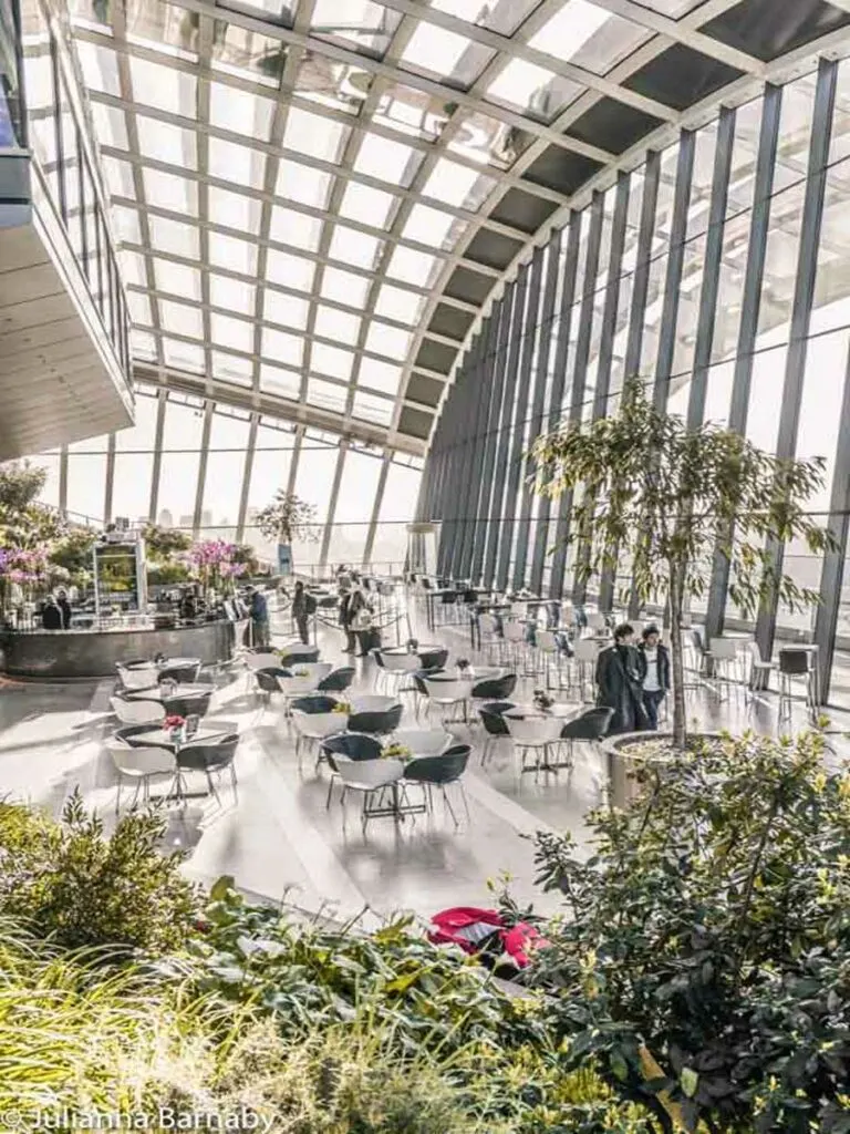 The Sky Garden at Breakfast