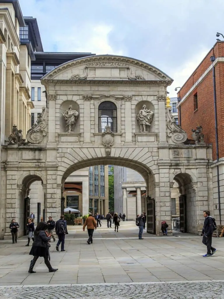 Temple Bar Gate by Sir Christopher Wren